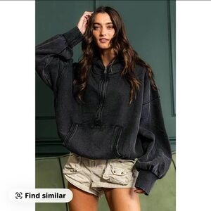 Black Oversized Hoodie